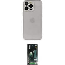 Elektronikçim Ieg™ iPhone 13 Pro Max Kılıf Ufuk Minimal Özel Seri - Şeffaf 360 Full Body Arka Koruyucu Elk-3