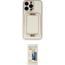 Elektronikçim Ieg™ iPhone 14 Pro Kılıf Kozmos Minimal Prime - Siyah 6d Mat Seramik Hayalet Nano Ekran Koruyucu