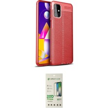 Elektronikçim Ieg™ Galaxy M31S Kılıf Doruk Klasik Özel Seri - Siyah 20D Premium Cam Ekran Koruyucu ELK-34863