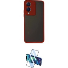 Elektronikçim Ieg™ Y17S Kılıf Ahenk Çizgi Serisi - Siyah 3D Antistatik Cam Ekran Koruyucu ELK-34863