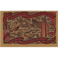 Banknoting Almanya 50 Pfennig 1921 Notgeld-Oldenburg Şehri. Çil.