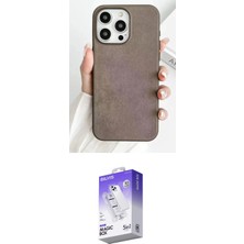 Elektronikçim Ieg™ iPhone 15 Pro Max Kılıf Pusula Modern - Siyah Bilvis 5in1 3D Magic Cam Ekran Koruyucu Elk-3