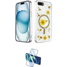 Elektronikçim Ieg™ iPhone 7 Plus Kılıf Kozmos Doku - Beyaz 3D Antistatik Seramik Nano Ekran Koruyucu ELK-34863