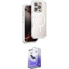 Elektronikçim Ieg™ iPhone 16 Pro Max Kılıf Zirve Klasik Prime - Siyah Bilvis 5in1 5d Magic Hayalet Cam Ekran K