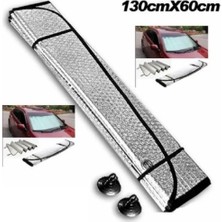 baytoptan Araba Ön Cam Güneşliği 130*60 cm Parlak