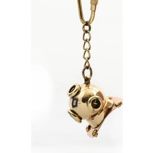 Eco Port Pirinç Dalgıç Başlığı Anahtarlık 2099C