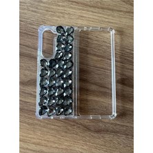 Case Collection Samsung Galaxy Uyumlu Fold 6 Kristal Taşlı Telefon Kılıfı