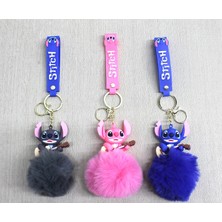 Eco Port Ponponlu Stitch Anahtarlık ALK4245