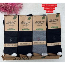 Erkek Dikişsiz Mevsimlik Penye Uzun Çorap Karşık Renk 12'li Pkt Resim Üzerindki Ufak Desnler Farklı Olabilir