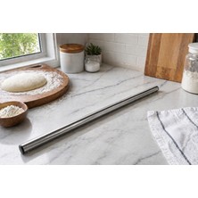 Odmek Paslanmaz Çelik Metal Oklava – 304 Kalite | 86 cm Profesyonel Hamur Açma