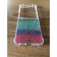 Case Collection Samsung Galaxy Flip 6 Uyumlu Diamonds Taşlı Kapak Korumalı