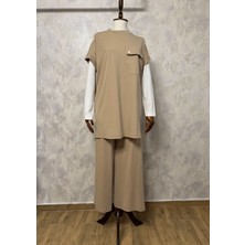 Nurcan Çetin 26614 Tunik Gömlek Pantolon 3'lü Set Takım