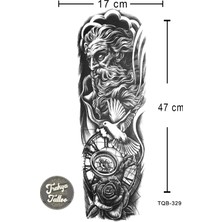 Trakya Tattoo 1-2 Hafta Kalıcı Kol Kaplama Zeus Güvercin Gül Pusula Geçici Dövme
