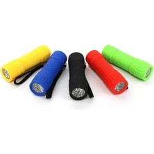 Hakay 5 Renk Seçenekli 9 LED El Feneri Takımı - Taşınabilir ve Güçlü Işık