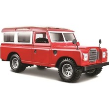 Hakay Kırmızı Land Rover Series Iı Model Araba, 1:24 Ölçekli Araç Koleksiyonu