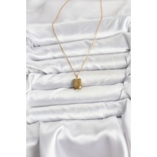 Youday Accessories 316L Çelik Zincir Gold Renk Minimal Kutup Yıldızı Model Kadın Kolye