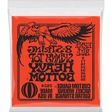 Hakay 8 Tellik Elektro Gitar Için Sıska Üst Ağır Alt Teller Seti
