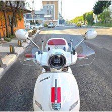 Motocam Küba Brilliant Ön Cam 2021-2026 Model 45CM Şeffaf Renkli Elcikli Aparatsız