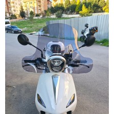 Motocam Rks Neon 125 Ön Cam 2023-2026 Model 45CM Füme Renkli 4mm Elcikli Aparatsız