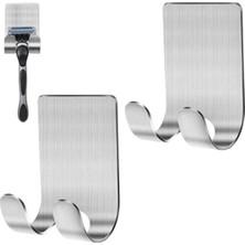 Hakay 2'li Paslanmaz Çelik Banyo Jilet ve Traş Bıçağı Tutucu