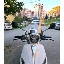 Motocam Rks Neon 125 Ön Cam 2023-2026 Model 44CM Şeffaf Renkli 4mm Aparatsız