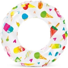 Hakay 51 cm Sevimli Desenli Şişme Simit