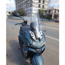 Motocam Sym Adx 125 Ön Cam 2023-2026 Model 62CM Şeffaf Renkli 4mm