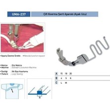 Uma Çift Kıvırma Şerit Apara(Ayak UCU)20X5MM/UMA-237(KS66)