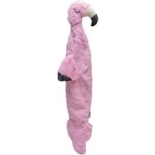 Hakay Flamingo Şeklinde Yavru Köpek Oyuncağı, Peluş, Pembe, 72X27X5 cm