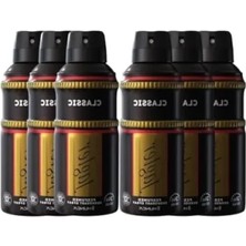 Hakay Uzun Süreli Etkili 150 ml Erkek Deodorant Seti (6 Adet)