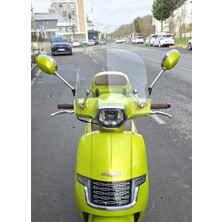Motocam Küba Ravida 50 Ön Cam 2024-2026 Model 38CM Şeffaf Renkli 4mm Aparatsız