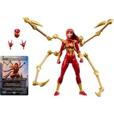 Hakay Spider-Man  Legends Serisi Magic: The Gathering Mary Jane Watson (Demir Örümcek), 15,5 cm Aksiyon Figürü ve Özel Folyo Koleksiyon Kart Oyunu Ticaret Kartı