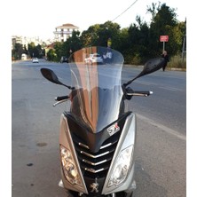Motocam Peugeot Citystar 200 Ön Cam 2017-2018 Model 56CM Şeffaf Renkli 4mm Uzun