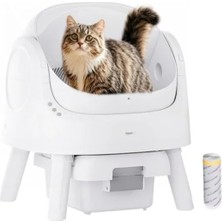 Hakay Açık Tasarım Kedi Tuvaleti, Otomatik Temizlik Özelliği ve Kolay Kürekleme