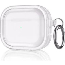 Eco Port Apple Airpods Pro 2 (2.nesil) Shiny Şeffaf Kılıf - Beyaz