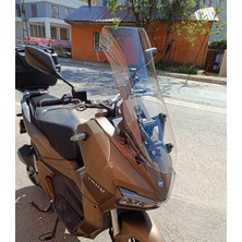 Motocam Yuki Adventure 150 Ön Cam 2023-2026 Model 75CM Şeffaf Renkli 4mm Uzun