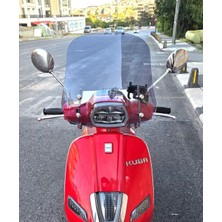 Motocam Küba Grace 50 Ön Cam 2023-2026 Model 42CM Füme Renkli  Aparatsız