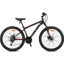 Geroni Magnum - 24" - Mtb - 13' - 21 Vites - M.disc - Mat Siyah-Gri/kırmızı