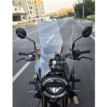 Motocam Husqvarna Svartpilen 250 Ön Cam 2024-2026 Model 47CM Şeffaf Renkli 4mm