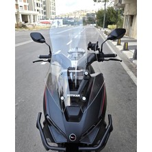 Motocam Rks Lince 125 Ön Cam 2021-2026 Model 55CM Şeffaf Renkli 4mm Kısa