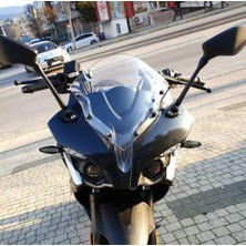 Motocam Bajaj Pulsar Rs 200 Ön Cam 2015-2026 Model 33CM Şeffaf Renkli 4mm Sportif