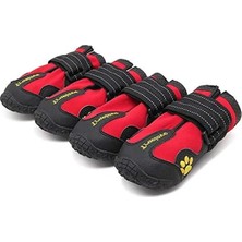 Hakay Suya Dayanıklı Kırmızı Nefes Alabilen Köpek Ayakkabısı