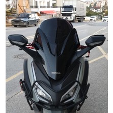 Motocam Honda Forza 250 Ön Cam 2021-2026 Model 47CM Siyah Renkli 4mm Iade Yoktur
