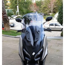 Motocam Qj Fort 350 Ön Cam 2023-2026 Model 74CM Füme Renkli 4mm Uzun
