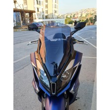 Motocam Kymco Downtown 250I Ön Cam 2016-2026-2026 Model 61CM Füme Renkli 4mm Orijinal Boylu