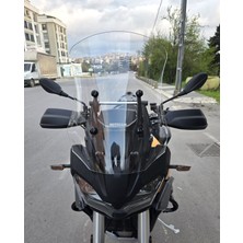 Motocam Moto Guzzi Stelvio Ön Cam 2024-2026 Model 57CM Şeffaf Renkli 4mm