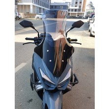 Motocam Küba Chia 125 Ön Cam 2023-2026 Model 78CM Füme Renkli 4mm Uzun