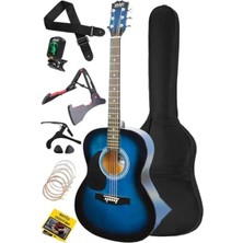 Hakay Kaliteli 40 Inç Akustik Gitar Seti 4/4 Yetişkin