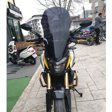 Motocam Bajaj Dominar 250 Ön Cam 2017-2026 Model 58CM Siyah Renkli 4mm