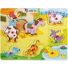 Hakay Eğitici Tahta Puzzle: 8-9 Parça ile Çocuklar Için Eğlenceli Oyun